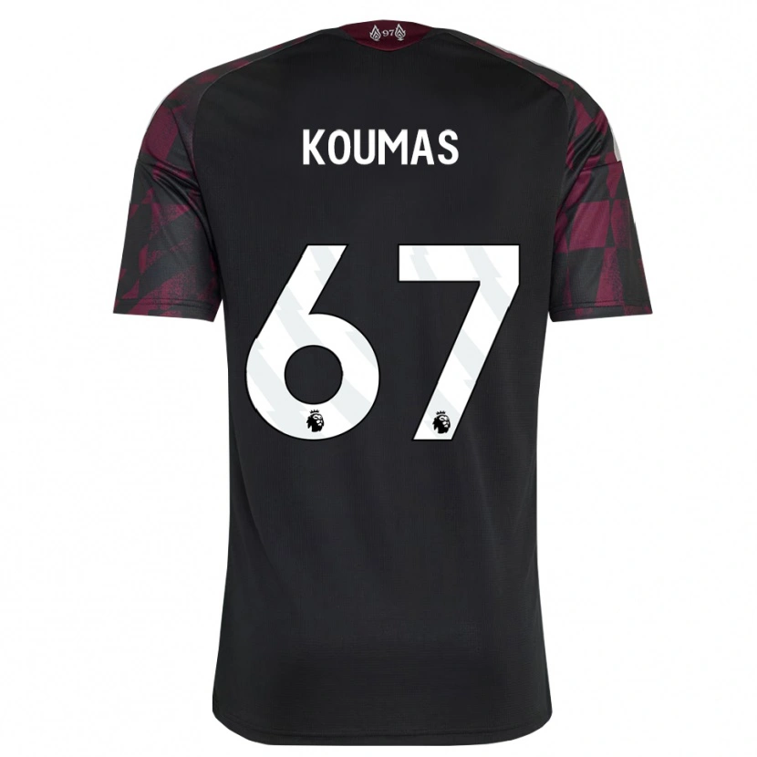 Danxen Kobiety Lewis Koumas #67 Czarny Biały Fioletowy Trzeci Komplet Koszulka 2026/27 Koszulki Klubowe
