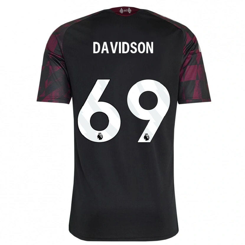 Danxen Kobiety Josh Davidson #69 Czarny Biały Fioletowy Trzeci Komplet Koszulka 2026/27 Koszulki Klubowe