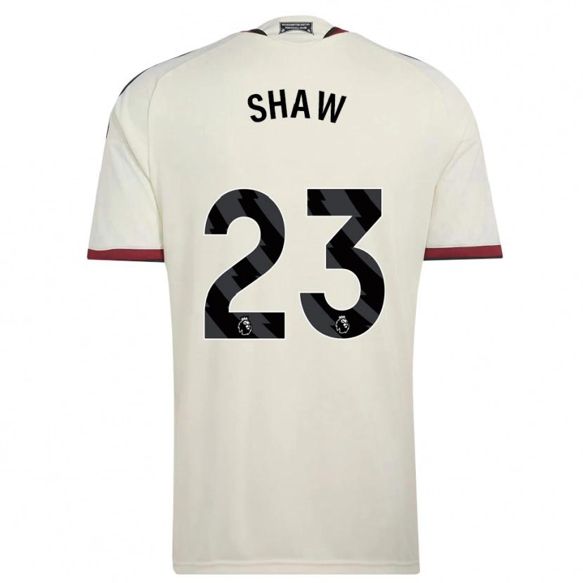 Danxen Kobiety Luke Shaw #23 Beżowy Czarny Czerwony Trzeci Komplet Koszulka 2026/27 Koszulki Klubowe