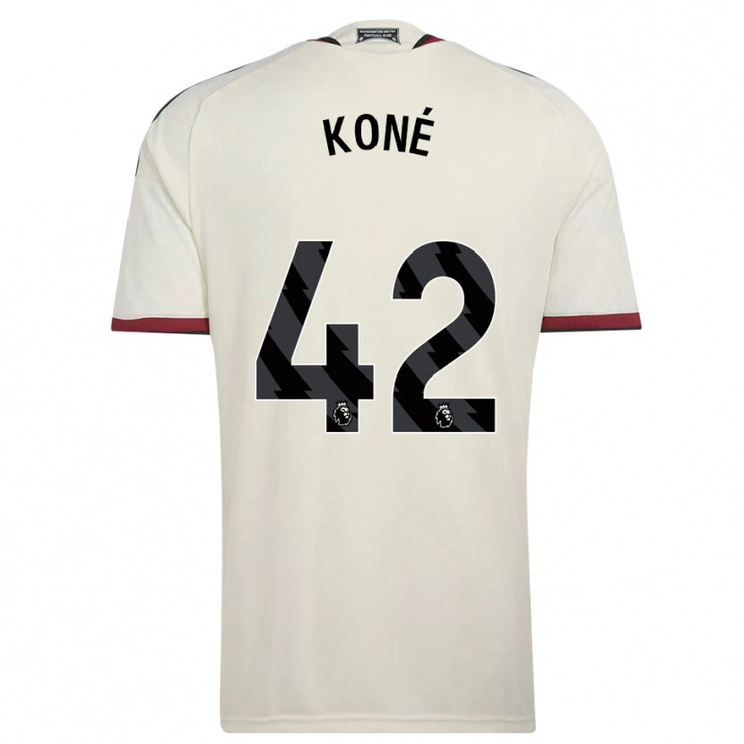 Danxen Kobiety Sékou Koné #42 Beżowy Czarny Czerwony Trzeci Komplet Koszulka 2026/27 Koszulki Klubowe