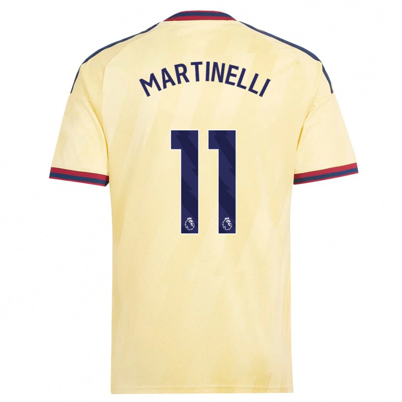 Danxen Kobiety Gabriel Martinelli #11 Jasnożółty Północnoniebieski Trzeci Komplet Koszulka 2026/27 Koszulki Klubowe