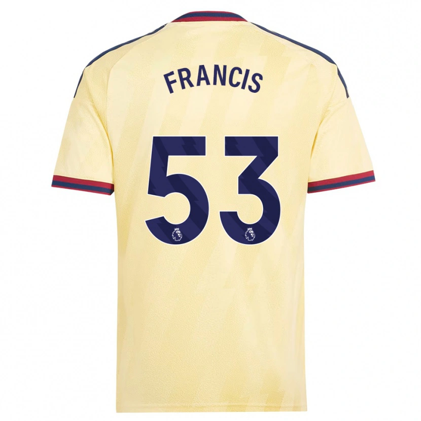 Danxen Kobiety Jack Henry Francis #53 Jasnożółty Północnoniebieski Trzeci Komplet Koszulka 2026/27 Koszulki Klubowe