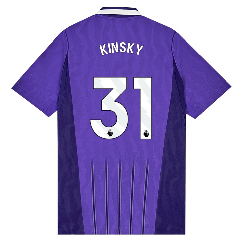 Danxen Kobiety Antonín Kinský #31 Fioletowy Biały Trzeci Komplet Koszulka 2026/27 Koszulki Klubowe