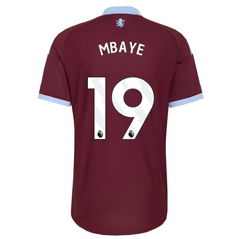 Danxen Kobiety Ibrahim Mbaye #19 Niebieski Chaber Bordowy Domowa Koszulka 2026/27 Koszulki Klubowe