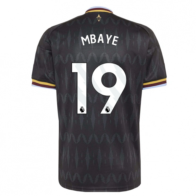 Danxen Kobiety Ibrahim Mbaye #19 Niebieski Chaber Czarny Żółty Wyjazdowa Koszulka 2026/27 Koszulki Klubowe