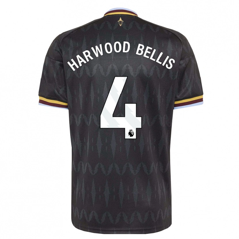 Danxen Kobiety Taylor Harwood-Bellis #4 Niebieski Chaber Czarny Żółty Wyjazdowa Koszulka 2026/27 Koszulki Klubowe