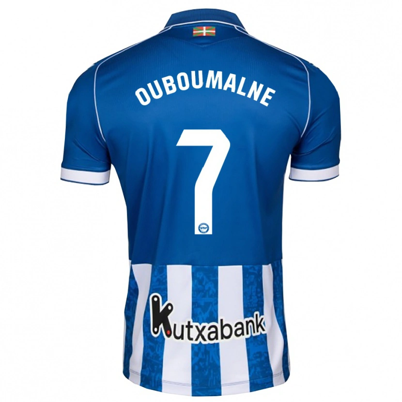 Danxen Dzieci Ibra Ouboumalne #7 Niebieski Biały Czarny Domowa Koszulka 2026/27 Koszulki Klubowe