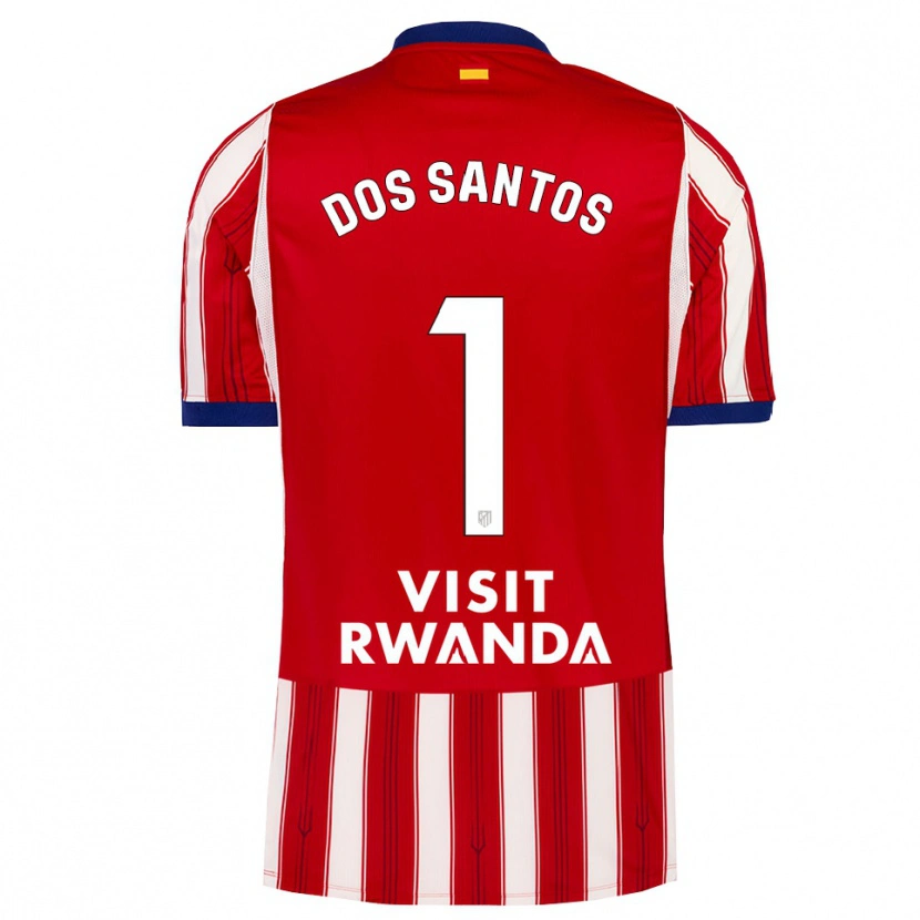 Danxen Dzieci Alex Dos Santos #1 Królewski Niebieski Czerwony Biały Domowa Koszulka 2026/27 Koszulki Klubowe