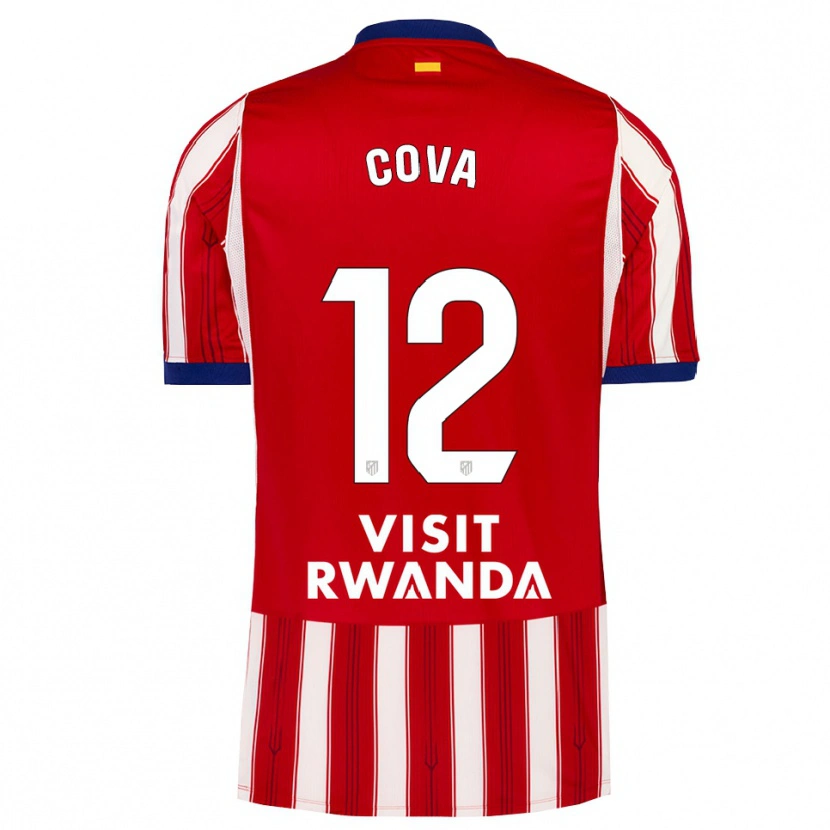 Danxen Dzieci Adrian Cova #12 Królewski Niebieski Czerwony Biały Domowa Koszulka 2026/27 Koszulki Klubowe