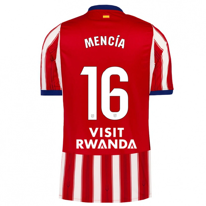 Danxen Dzieci Ian Mencía #16 Królewski Niebieski Czerwony Biały Domowa Koszulka 2026/27 Koszulki Klubowe
