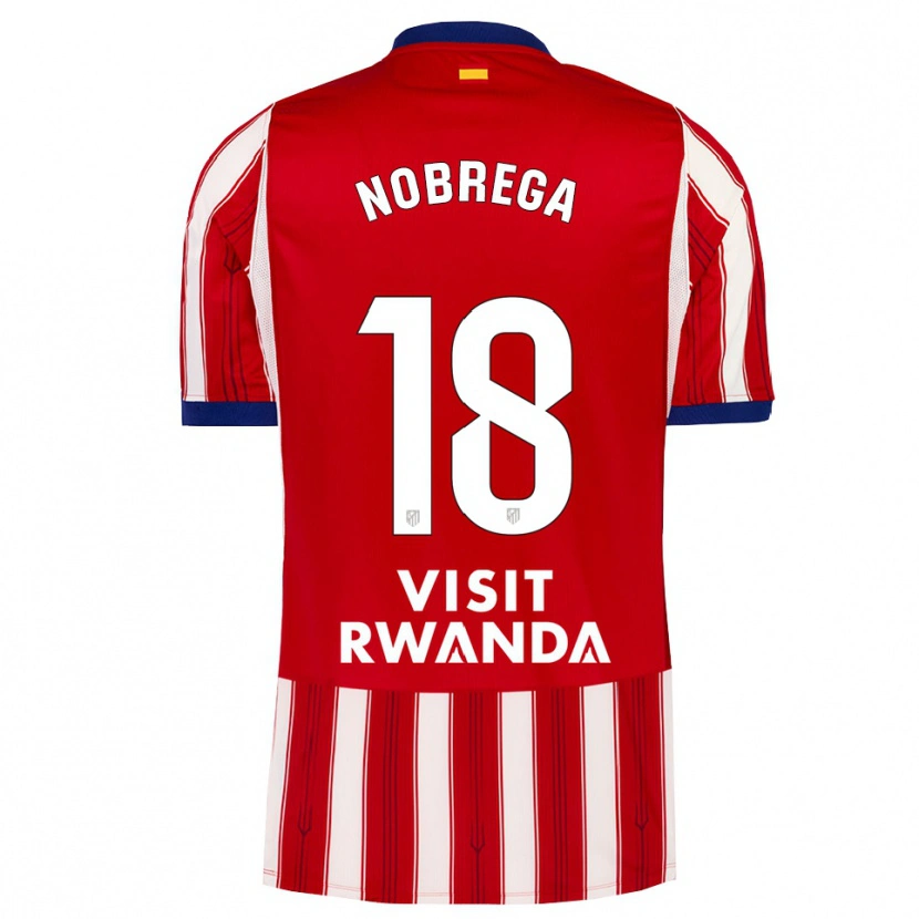 Danxen Dzieci Abraham Nobrega #18 Królewski Niebieski Czerwony Biały Domowa Koszulka 2026/27 Koszulki Klubowe