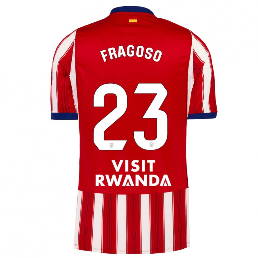 Danxen Dzieci Gerard Fragoso #23 Królewski Niebieski Czerwony Biały Domowa Koszulka 2026/27 Koszulki Klubowe