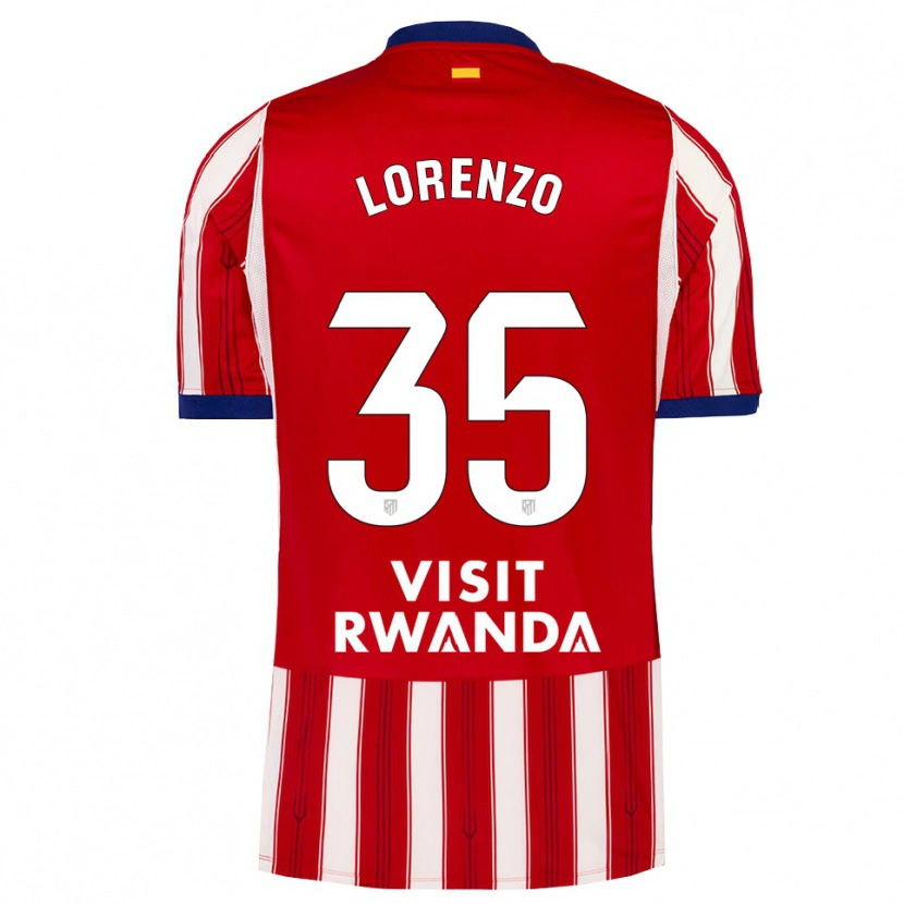 Danxen Dzieci Diego Lorenzo #35 Królewski Niebieski Czerwony Biały Domowa Koszulka 2026/27 Koszulki Klubowe