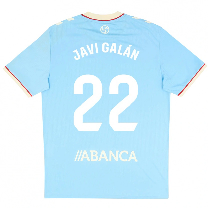 Danxen Dzieci Javi Galán #22 Błękitny Biały Czerwony Domowa Koszulka 2026/27 Koszulki Klubowe