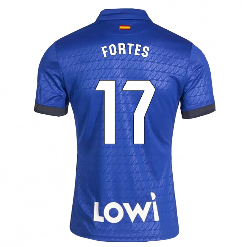 Danxen Dzieci Joel Fortes #17 Niebieski Biały Czarny Domowa Koszulka 2026/27 Koszulki Klubowe