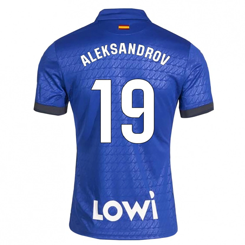 Danxen Dzieci Mykyta Aleksandrov #19 Niebieski Biały Czarny Domowa Koszulka 2026/27 Koszulki Klubowe