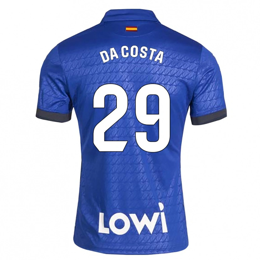 Danxen Dzieci Coba Da Costa #29 Niebieski Biały Czarny Domowa Koszulka 2026/27 Koszulki Klubowe