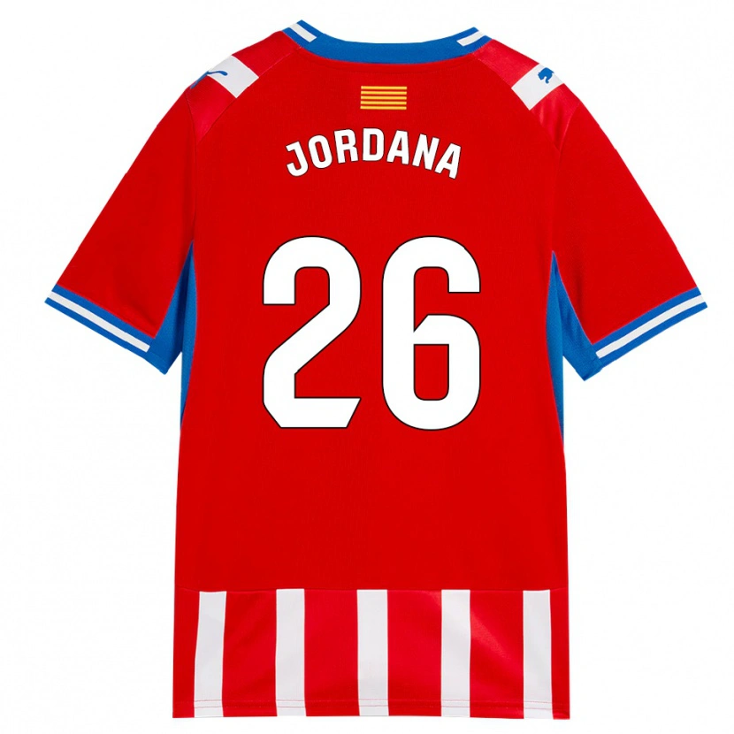 Danxen Dzieci Gibert Jordana #26 Czerwony Biały Błękitny Domowa Koszulka 2026/27 Koszulki Klubowe