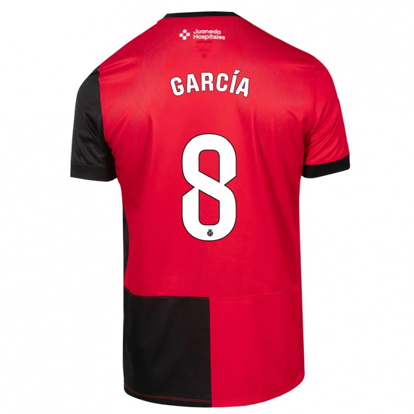 Danxen Dzieci Jandro García #8 Czarny Czerwony Biały Domowa Koszulka 2026/27 Koszulki Klubowe
