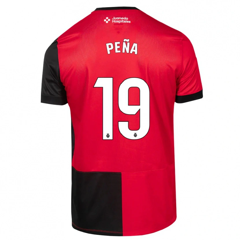 Danxen Dzieci Aimar Peña #19 Czarny Czerwony Biały Domowa Koszulka 2026/27 Koszulki Klubowe