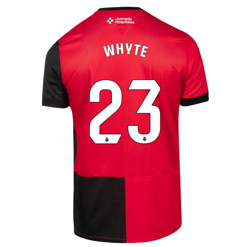 Danxen Dzieci Michael Whyte #23 Czarny Czerwony Biały Domowa Koszulka 2026/27 Koszulki Klubowe