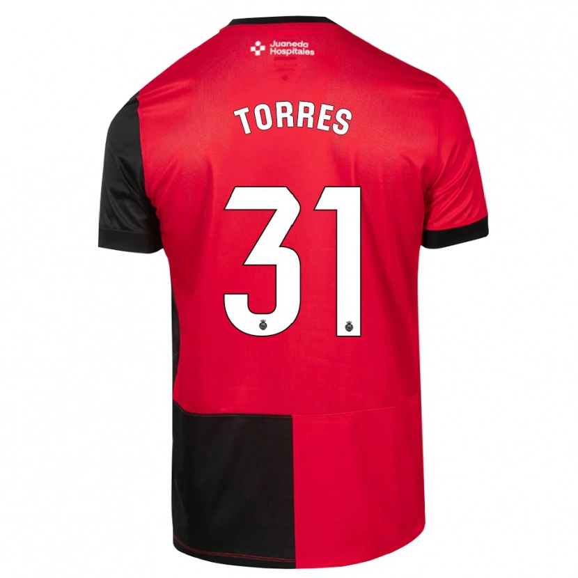 Danxen Dzieci Adriano Torres #31 Czarny Czerwony Biały Domowa Koszulka 2026/27 Koszulki Klubowe