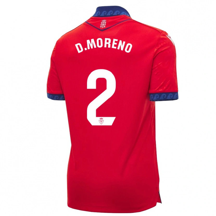 Danxen Dzieci Diego Moreno #2 Czerwony Granatowy Biały Domowa Koszulka 2026/27 Koszulki Klubowe