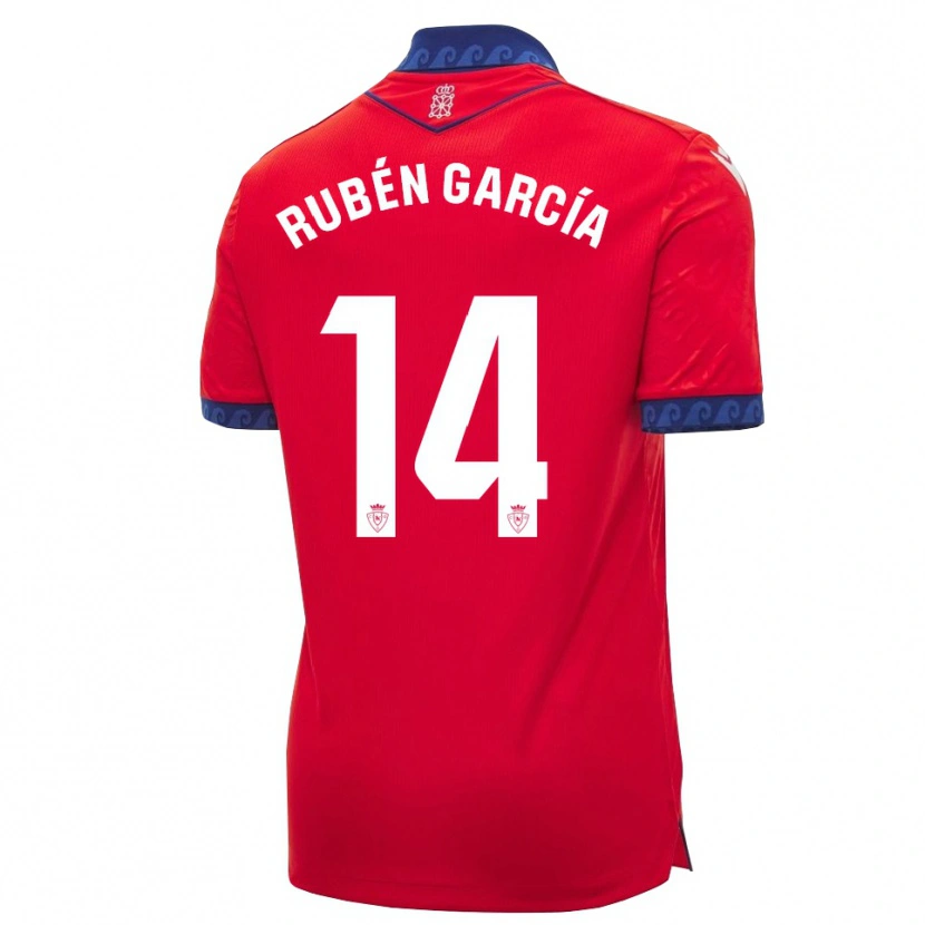 Danxen Dzieci Rubén García #14 Czerwony Granatowy Biały Domowa Koszulka 2026/27 Koszulki Klubowe
