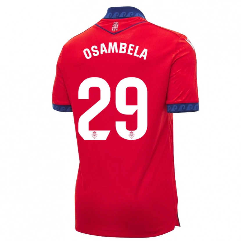 Danxen Dzieci Asier Osambela #29 Czerwony Granatowy Biały Domowa Koszulka 2026/27 Koszulki Klubowe