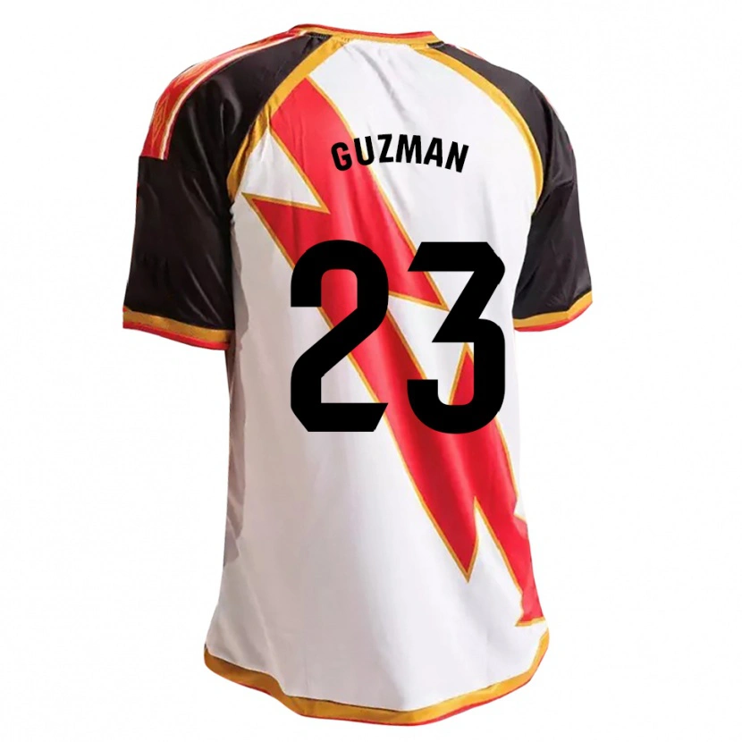 Danxen Dzieci Miguel Guzmán #23 Czarny Czerwony Biały Złoty Domowa Koszulka 2026/27 Koszulki Klubowe