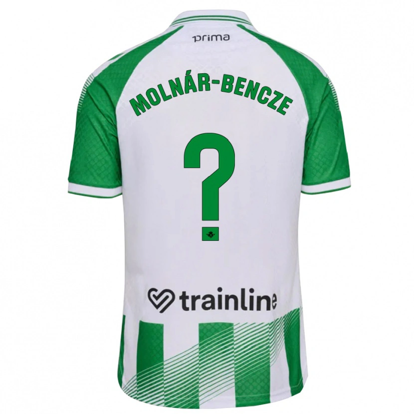 Danxen Dzieci Zsombor Molnár-Bencze #0 Jasnozielony Czarny Biały Domowa Koszulka 2026/27 Koszulki Klubowe