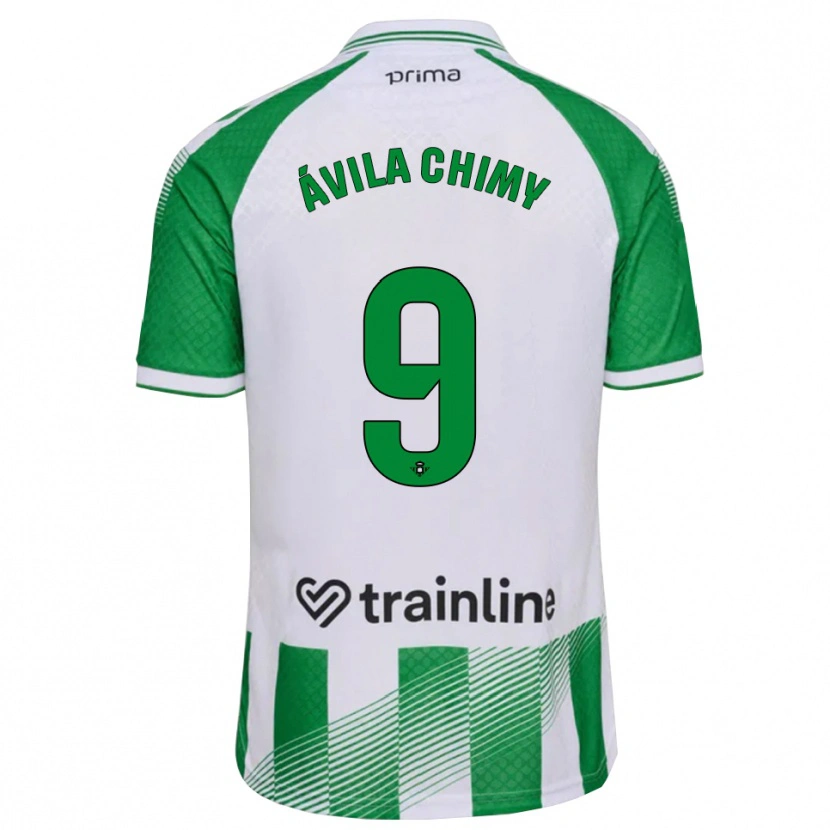 Danxen Dzieci Chimy Ávila #9 Jasnozielony Czarny Biały Domowa Koszulka 2026/27 Koszulki Klubowe