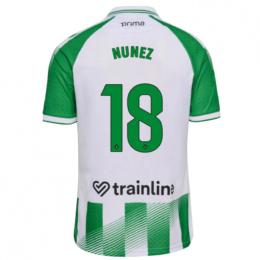 Danxen Dzieci Romina Núñez #18 Jasnozielony Czarny Biały Domowa Koszulka 2026/27 Koszulki Klubowe