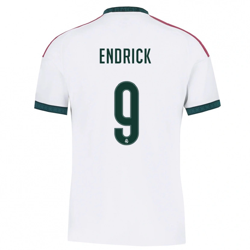 Danxen Dzieci Endrick Felipe Moreira De Sousa #9 Ciemnozielony Biały Czerwony Domowa Koszulka 2026/27 Koszulki Klubowe