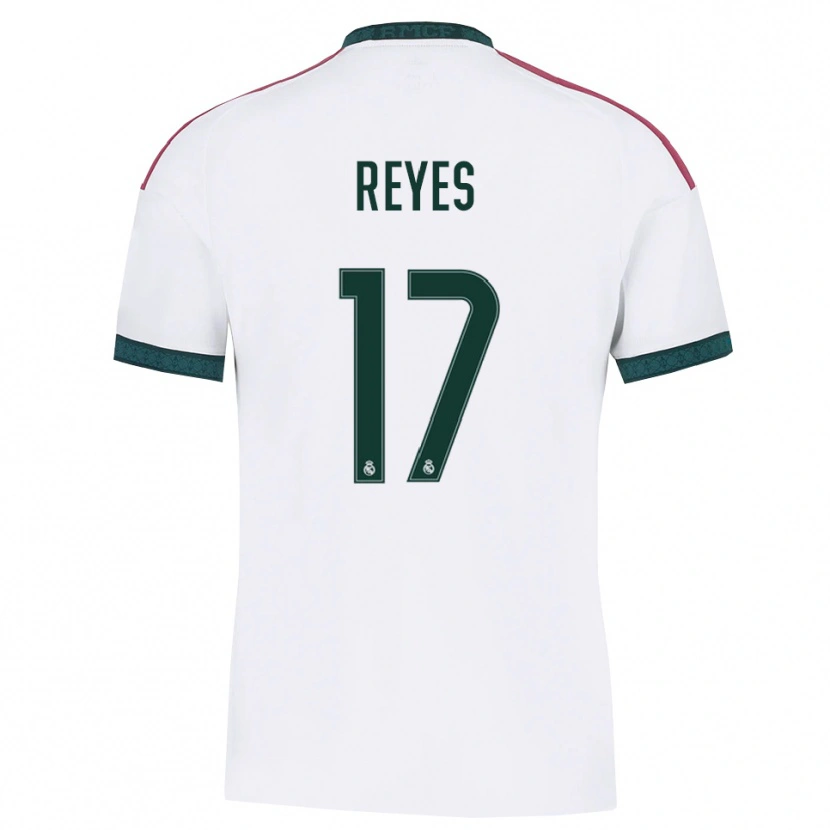 Danxen Dzieci José Reyes #17 Ciemnozielony Biały Czerwony Domowa Koszulka 2026/27 Koszulki Klubowe