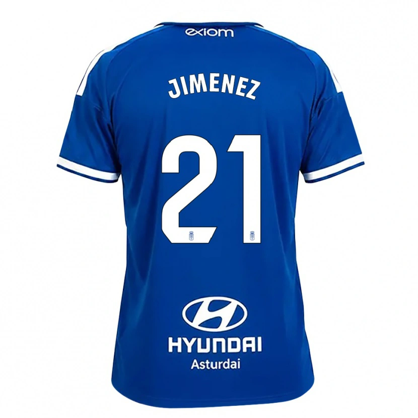Danxen Dzieci David Jiménez #21 Średni Niebieski Biały Domowa Koszulka 2026/27 Koszulki Klubowe