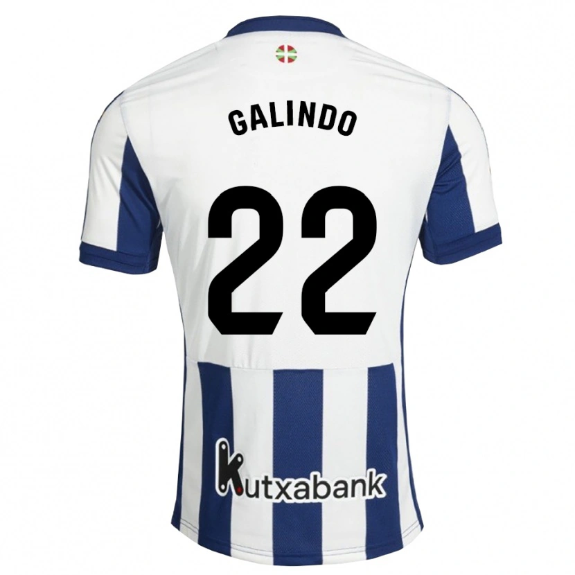 Danxen Dzieci Iker Galindo #22 Granatowy Biały Złoty Domowa Koszulka 2026/27 Koszulki Klubowe