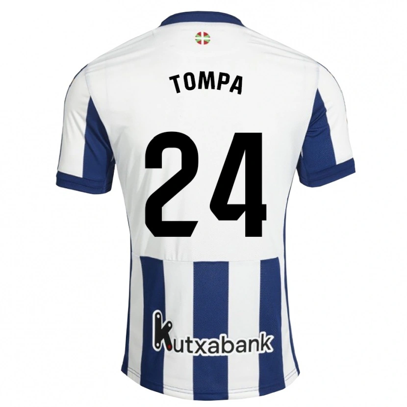 Danxen Dzieci Ákos Tompa #24 Granatowy Biały Złoty Domowa Koszulka 2026/27 Koszulki Klubowe