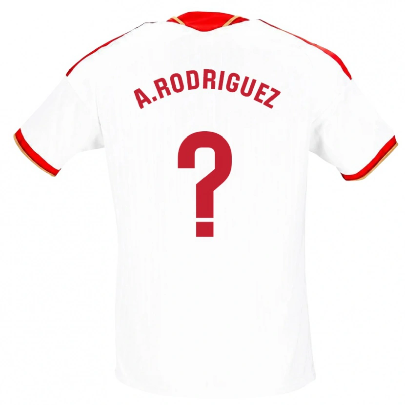 Danxen Dzieci Ángel Rodríguez #0 Biały Czerwony Domowa Koszulka 2026/27 Koszulki Klubowe