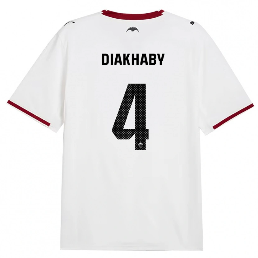 Danxen Dzieci Mouctar Diakhaby #4 Czarny Biały Czerwony Żółty Domowa Koszulka 2026/27 Koszulki Klubowe