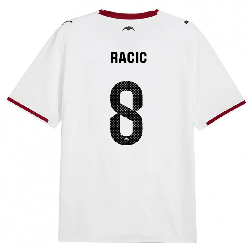 Danxen Dzieci Uros Racic #8 Czarny Biały Czerwony Żółty Domowa Koszulka 2026/27 Koszulki Klubowe