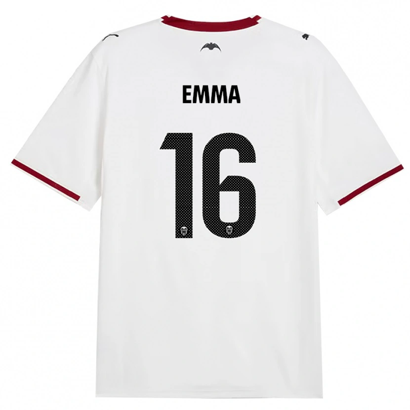 Danxen Dzieci Emma Martín Queralt #16 Czarny Biały Czerwony Żółty Domowa Koszulka 2026/27 Koszulki Klubowe