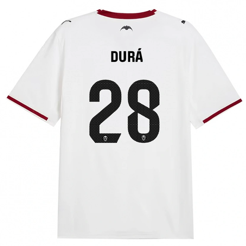 Danxen Dzieci Jaume Durá #28 Czarny Biały Czerwony Żółty Domowa Koszulka 2026/27 Koszulki Klubowe