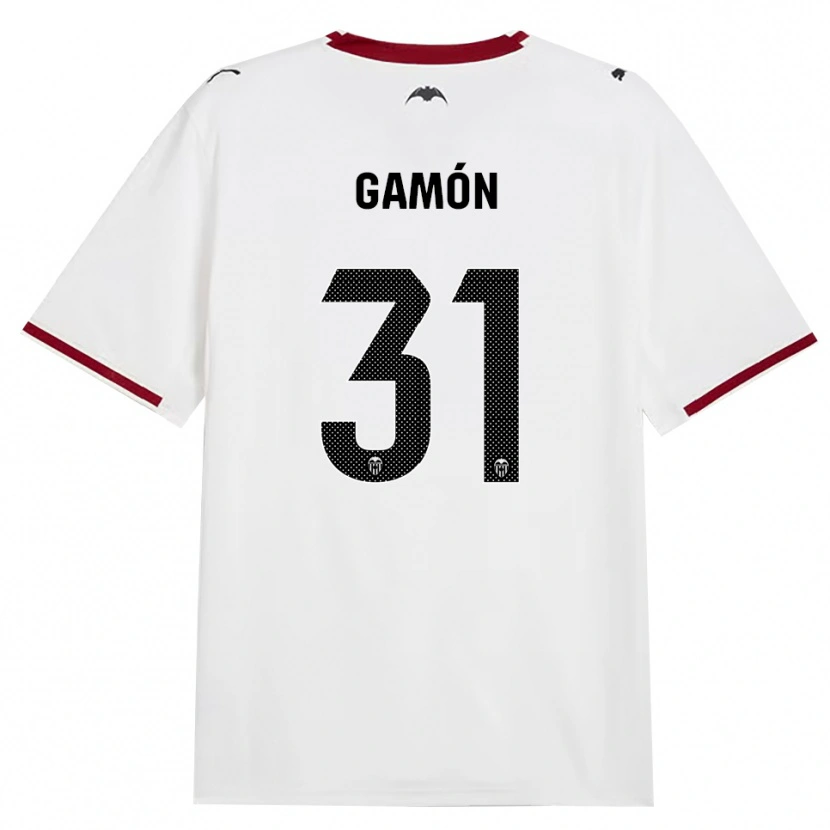 Danxen Dzieci Rodrigo Gamón #31 Czarny Biały Czerwony Żółty Domowa Koszulka 2026/27 Koszulki Klubowe