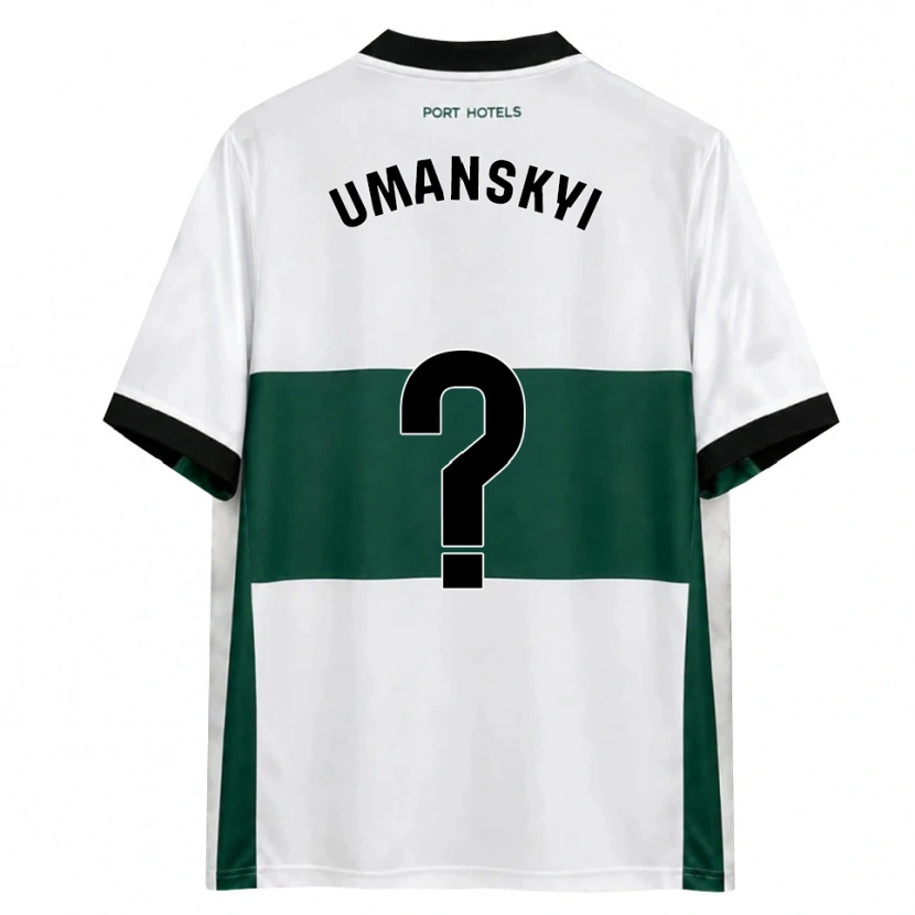 Danxen Dzieci Volodymyr Umanskyi #0 Zielony Biały Czerwony Domowa Koszulka 2026/27 Koszulki Klubowe