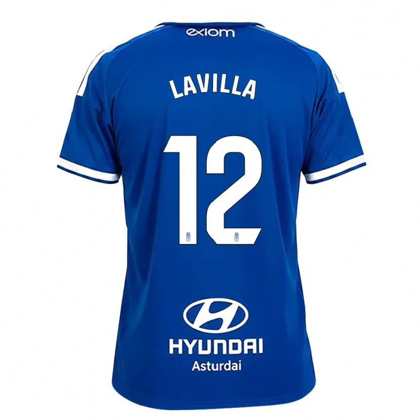 Danxen Dzieci Martín Lavilla #12 Średni Niebieski Biały Domowa Koszulka 2026/27 Koszulki Klubowe