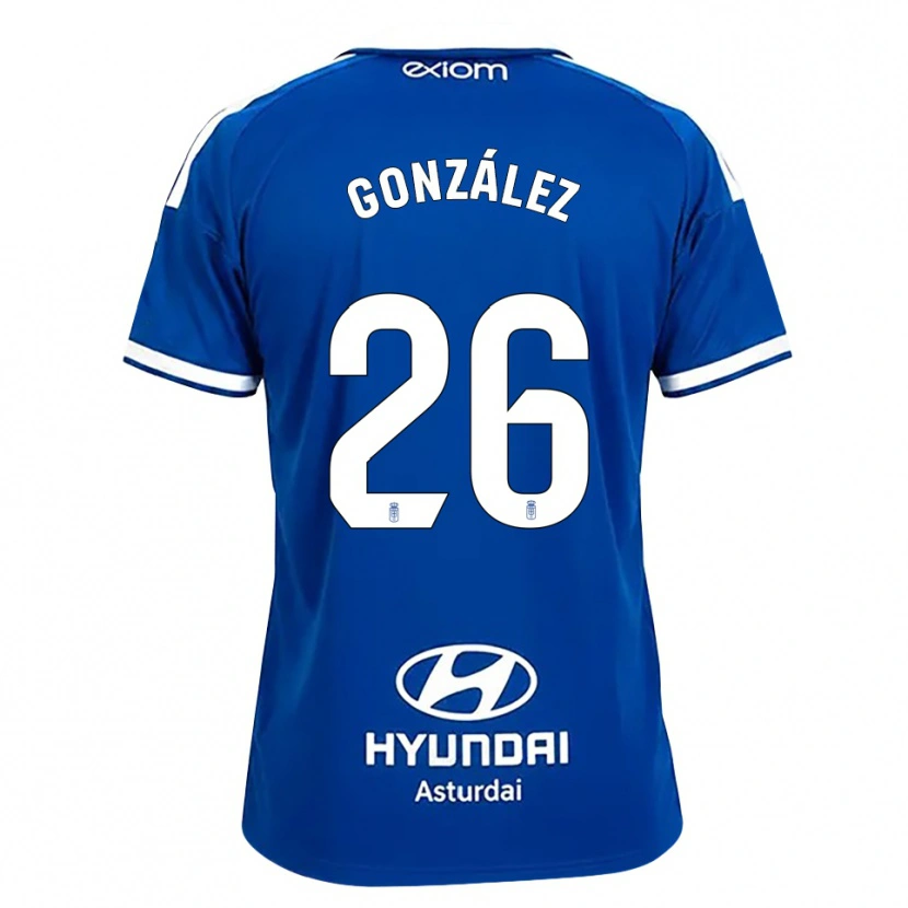 Danxen Dzieci Miguel González #26 Średni Niebieski Biały Domowa Koszulka 2026/27 Koszulki Klubowe