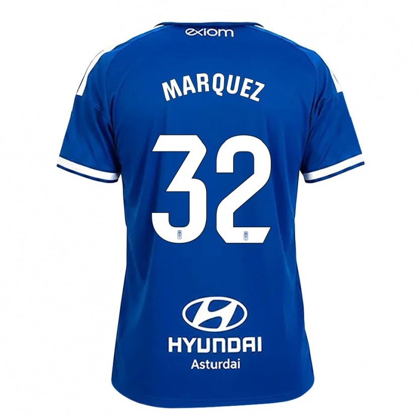 Danxen Dzieci Gerard Marquez #32 Średni Niebieski Biały Domowa Koszulka 2026/27 Koszulki Klubowe