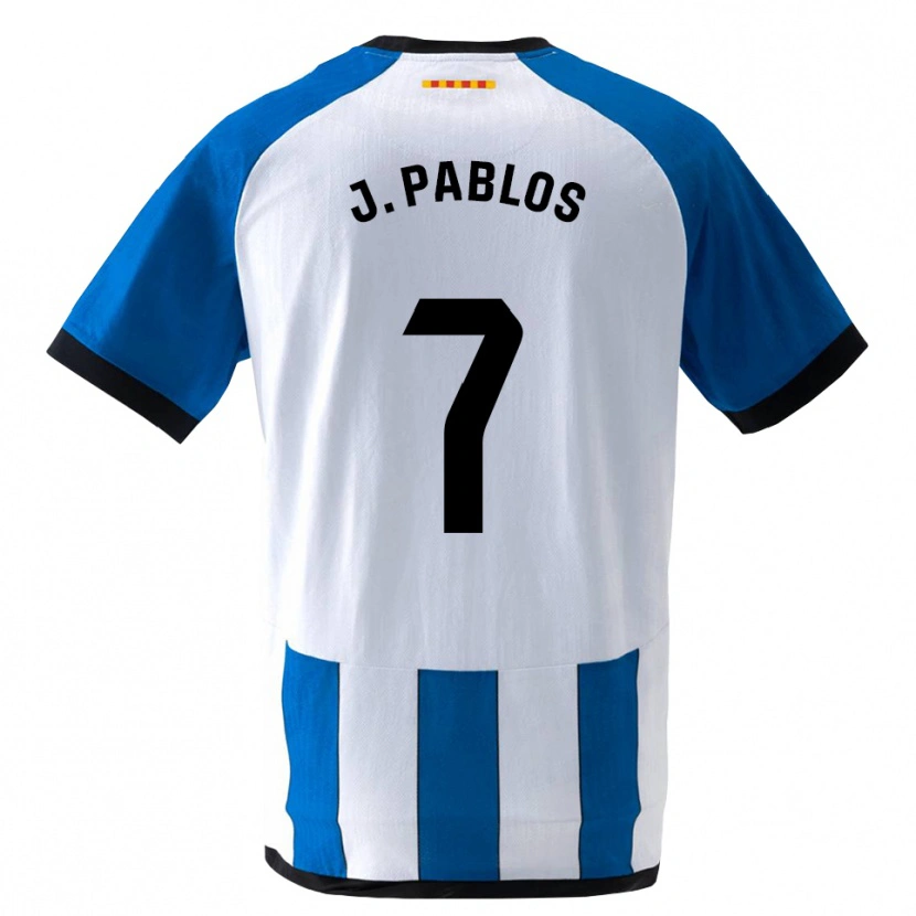 Danxen Dzieci Judith Pablos Garrido #7 Królewski Niebieski Biały Domowa Koszulka 2026/27 Koszulki Klubowe