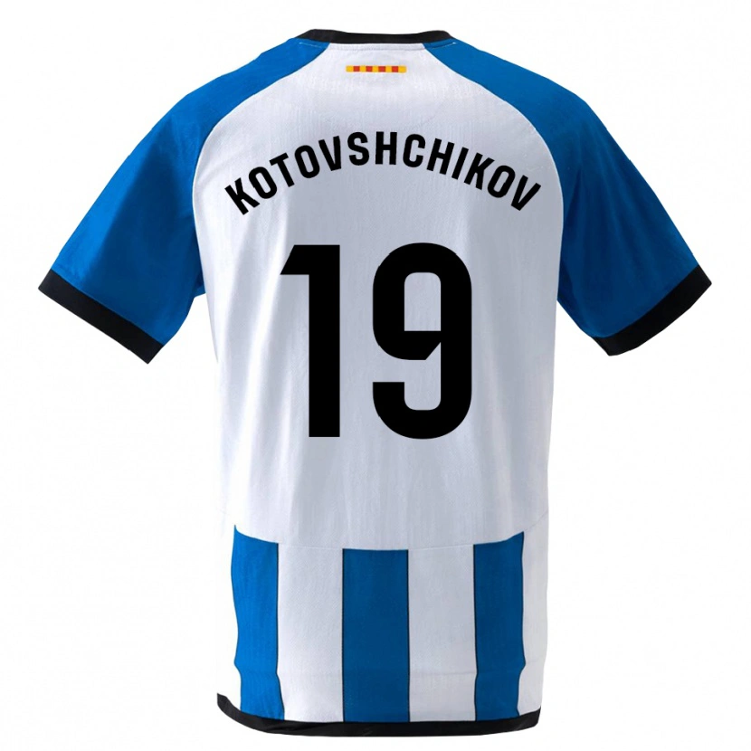 Danxen Dzieci Makar Kotovshchikov #19 Królewski Niebieski Biały Domowa Koszulka 2026/27 Koszulki Klubowe